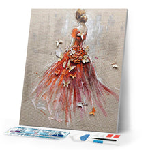 Cargar imagen en el visor de la galería, Diamond Painting - Bailarina desde Atrás y Mariposas