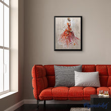 Cargar imagen en el visor de la galería, Diamond Painting - Bailarina desde Atrás y Mariposas