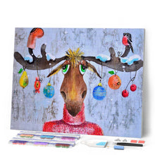 Cargar imagen en el visor de la galería, Diamond Painting - Elan y bolas de Navidad
