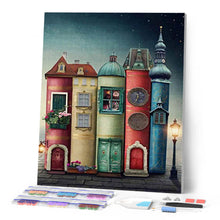 Cargar imagen en el visor de la galería, Diamond Painting - Libros y Ciudad