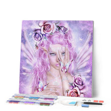 Cargar imagen en el visor de la galería, Punto De Cruz Diamante - Punto De Cruz Diamante - Hada 2 - Figuredart - Punto De Cruz Diamante Romanticismo Romántico
