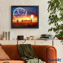 Cargar imagen en el visor de la galería, Diamond Painting - La tierra vista desde lejos