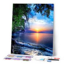 Cargar imagen en el visor de la galería, Diamond Painting - Atardecer y Olas