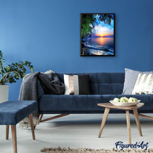 Cargar imagen en el visor de la galería, Diamond Painting - Atardecer y Olas