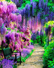 Cargar imagen en el visor de la galería, Diamond Painting - Camino en un jardín brillante