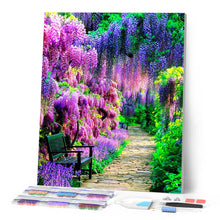 Cargar imagen en el visor de la galería, Diamond Painting - Camino en un jardín brillante
