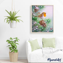 Cargar imagen en el visor de la galería, Diamond Painting - Pequeños conos de pájaros y pinos