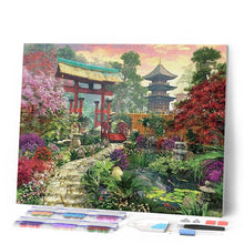 Cargar imagen en el visor de la galería, Diamond Painting - Jardín que conduce al templo