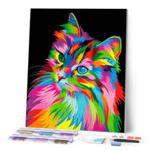 Cargar imagen en el visor de la galería, Diamond Painting - Pequeño gato arte pop