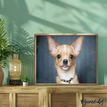 Cargar imagen en el visor de la galería, Diamond Painting - Retrato de un perrito con los ojos redondos