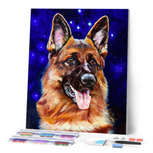 Cargar imagen en el visor de la galería, Diamond Painting - Perro pastor alemán con lengua