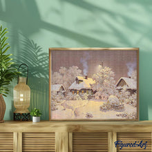Cargar imagen en el visor de la galería, Diamond Painting - Casas bajo la nieve en invierno