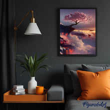 Cargar imagen en el visor de la galería, Diamond Painting - Árbol Rosa y Nubes