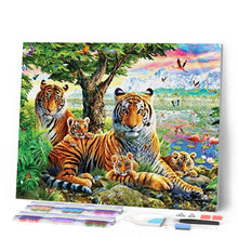 Cargar imagen en el visor de la galería, Diamond Painting - Pareja de tigres