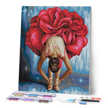 Cargar imagen en el visor de la galería, Diamond Painting - Bailarina en vestido rojo