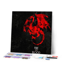 Cargar imagen en el visor de la galería, Punto De Cruz Diamante - Punto De Cruz Diamante - Fuego Y Sangre - Figuredart - Cine Punto De Cruz Diamante Películas