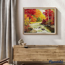 Cargar imagen en el visor de la galería, Punto De Cruz Diamante - Punto De Cruz Diamante - Río En Otoño - Figuredart - Paisajes Punto De Cruz Diamante Paisajes
