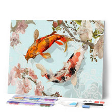 Cargar imagen en el visor de la galería, Diamond Painting - Dos carpas Koi