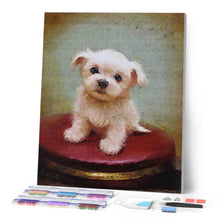 Cargar imagen en el visor de la galería, Diamond Painting - Perro blanco