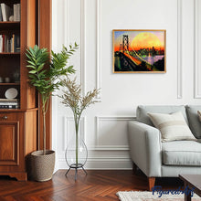Cargar imagen en el visor de la galería, Diamond Painting - Puente de San Francisco y Luna Llena