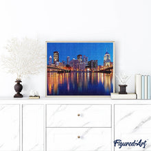 Cargar imagen en el visor de la galería, Diamond Painting - Reflejo nocturno del río