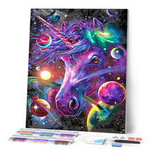 Cargar imagen en el visor de la galería, Diamond Painting - Unicornio y planetas