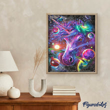 Cargar imagen en el visor de la galería, Diamond Painting - Unicornio y planetas