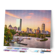Cargar imagen en el visor de la galería, Diamond Painting - Gran ciudad al amanecer