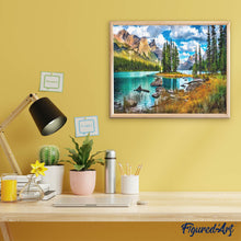 Cargar imagen en el visor de la galería, Diamond Painting - Gran lago de montaña
