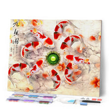 Cargar imagen en el visor de la galería, Diamond Painting - Estanque de carpas Koi