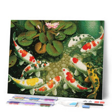 Cargar imagen en el visor de la galería, Diamond Painting - Carpas Koi y nenúfares