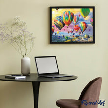 Cargar imagen en el visor de la galería, Diamond Painting - Vista de globos aerostáticos