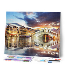 Cargar imagen en el visor de la galería, Diamond Painting - Reflejo de la ciudad en el río
