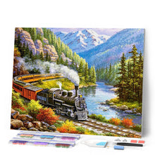Cargar imagen en el visor de la galería, Diamond Painting - Tren en ruta