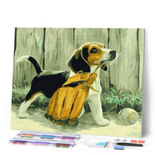 Cargar imagen en el visor de la galería, Diamond Painting - Perro jugador de béisbol