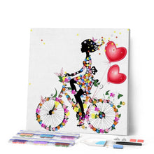 Cargar imagen en el visor de la galería, Punto De Cruz Diamante - Punto De Cruz Diamante - Flores De Bicicletas - Figuredart - Flores Punto De Cruz Diamante Flores