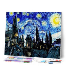Cargar imagen en el visor de la galería, Diamond Painting - Ciudad y noche estrellada