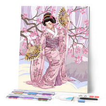Cargar imagen en el visor de la galería, Diamond Painting - Mujer japonesa