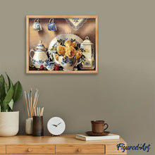 Cargar imagen en el visor de la galería, Punto De Cruz Diamante - Punto De Cruz Diamante - Servicio De Té - Figuredart - Cocina Punto De Cruz Diamante Cocina