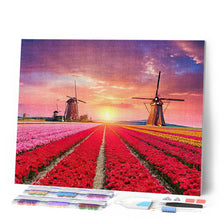 Cargar imagen en el visor de la galería, Diamond Painting - Molinos y campos