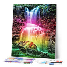 Cargar imagen en el visor de la galería, Punto De Cruz Diamante - Punto De Cruz Diamante - Cascadas Multi Color - Figuredart - Paisajes Punto De Cruz Diamante Paisajes