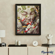 Cargar imagen en el visor de la galería, Diamond Painting - Buda y carpas Koi