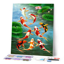 Cargar imagen en el visor de la galería, Diamond Painting - Carpas Koi en el estanque