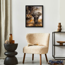 Cargar imagen en el visor de la galería, Punto de Cruz Diamante - Diamond Painting - Elefante en la Sabana 40x50cm con bastidor montado