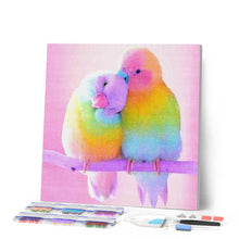 Cargar imagen en el visor de la galería, Punto De Cruz Diamante - Punto De Cruz Diamante - Pareja De Loros - Figuredart - Loros Mascotas Punto De Cruz Diamante Animales Pájaros