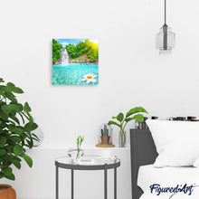Cargar imagen en el visor de la galería, Punto De Cruz Diamante - Punto De Cruz Diamante - Laguna Y Cascada - Figuredart - Paisajes Punto De Cruz Diamante Paisajes
