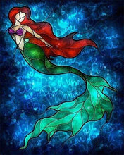 Cargar imagen en el visor de la galería, Punto De Cruz Diamante - Punto De Cruz Diamante - La Sirena Bajo El Agua - Figuredart - Punto De Cruz Diamante Romanticismo Romántico