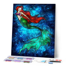 Cargar imagen en el visor de la galería, Punto De Cruz Diamante - Punto De Cruz Diamante - La Sirena Bajo El Agua - Figuredart - Punto De Cruz Diamante Romanticismo Romántico
