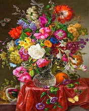 Cargar imagen en el visor de la galería, Punto De Cruz Diamante - Punto De Cruz Diamante - Gran Ramo De Flores - Figuredart - Flores Punto De Cruz Diamante Flores