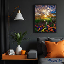 Cargar imagen en el visor de la galería, Punto De Cruz Diamante - Punto De Cruz Diamante - Campos De Flores - Figuredart - Flores Punto De Cruz Diamante Flores